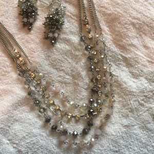 Necklace, earring set